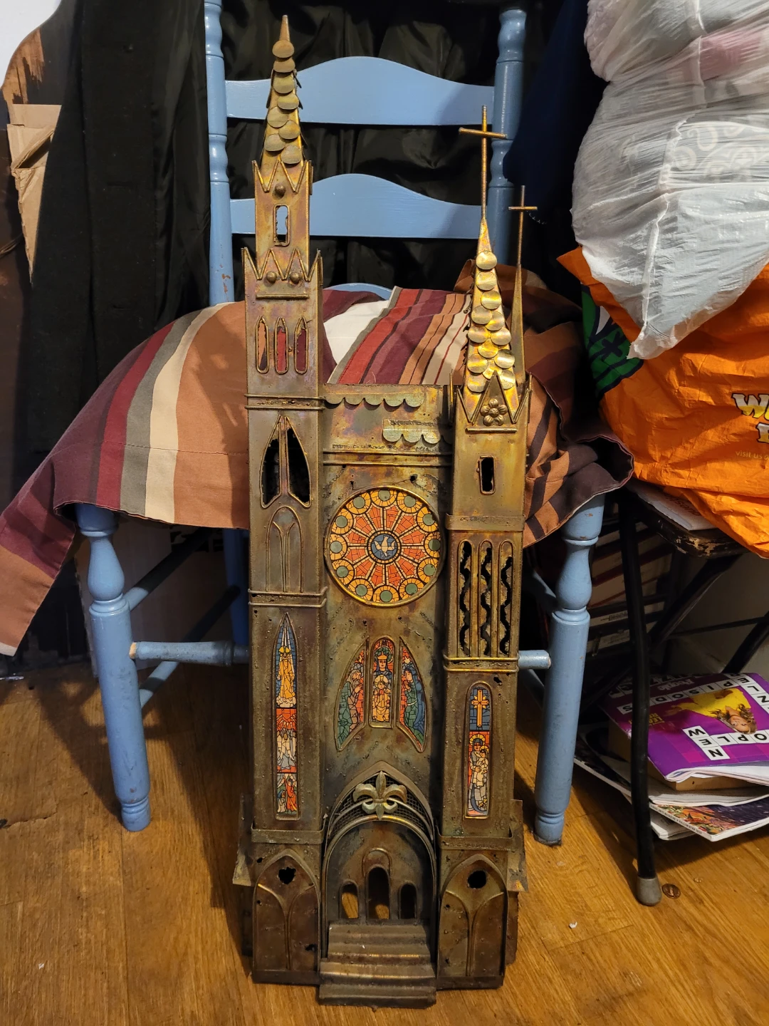 Vintage Metal Cathedral Decorative Model - photo 2