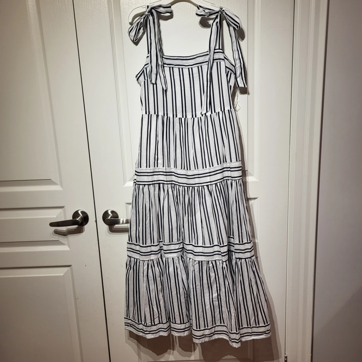 Mexx Striped Tie Strap Dress
