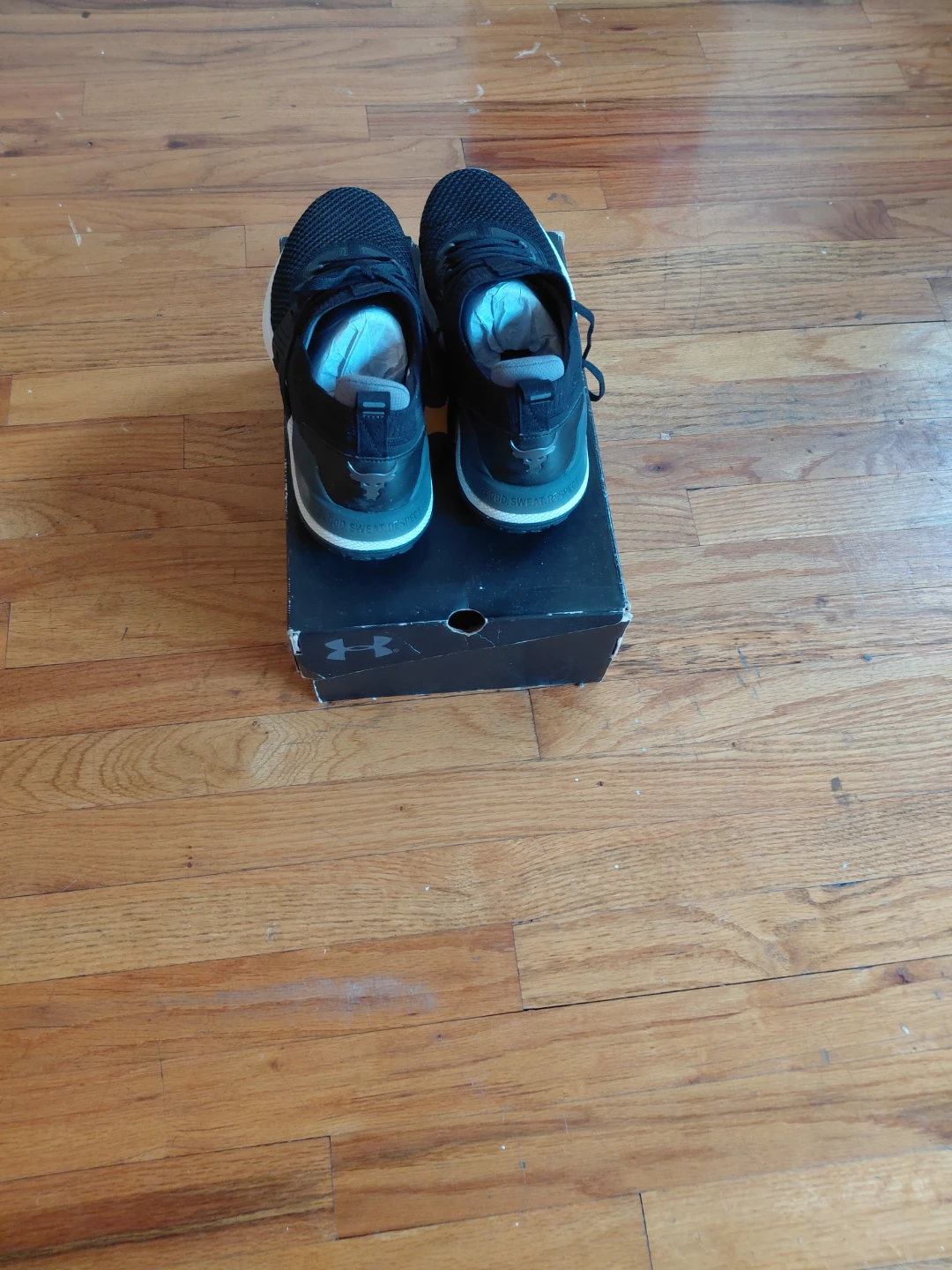 Brand New Under Armour Project Rock 4 Black Shoes Size 10 - photo 3
