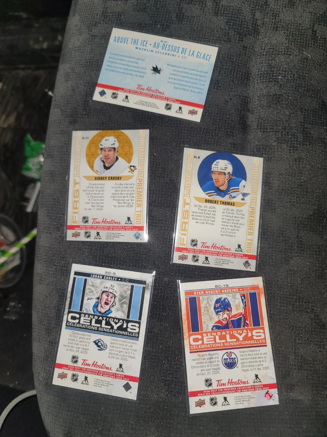 5 Upper Deck Tim Hortons NHL Collector Cards - photo 2
