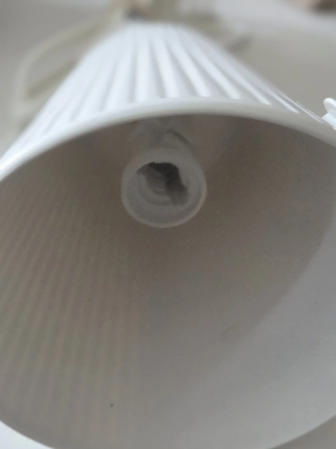 White IKEA Ribbed Pendant Light - photo 5