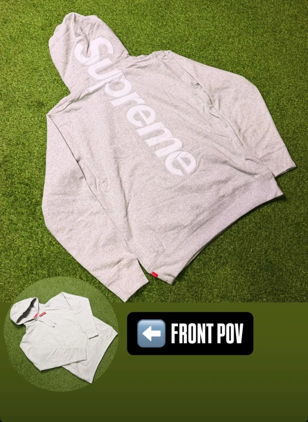 Supreme Hooded Sweatshirt Grey