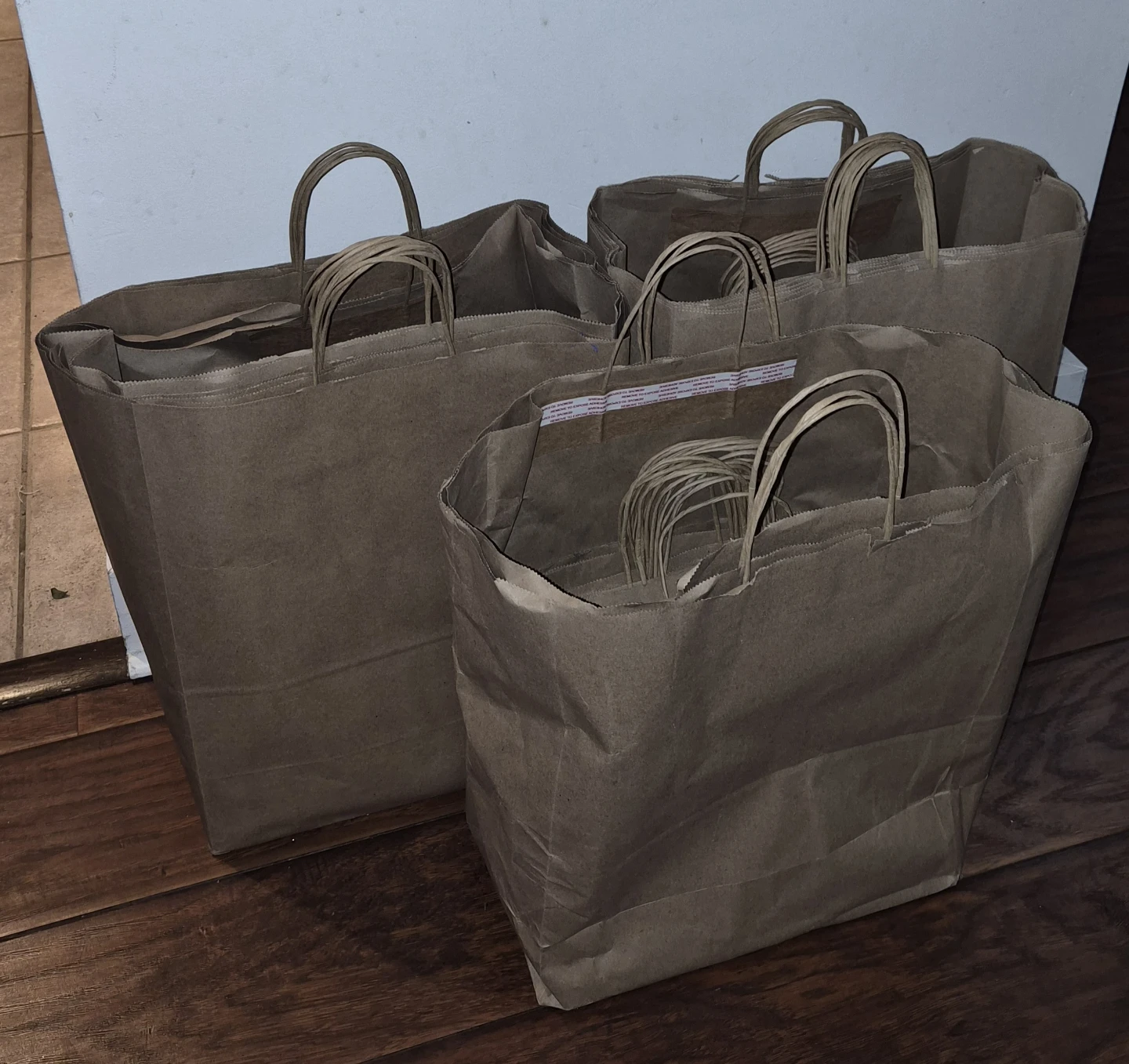 Large Brown Paper Shopping Bags - photo 2