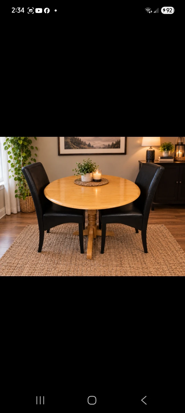 Dining Table & Two Chairs