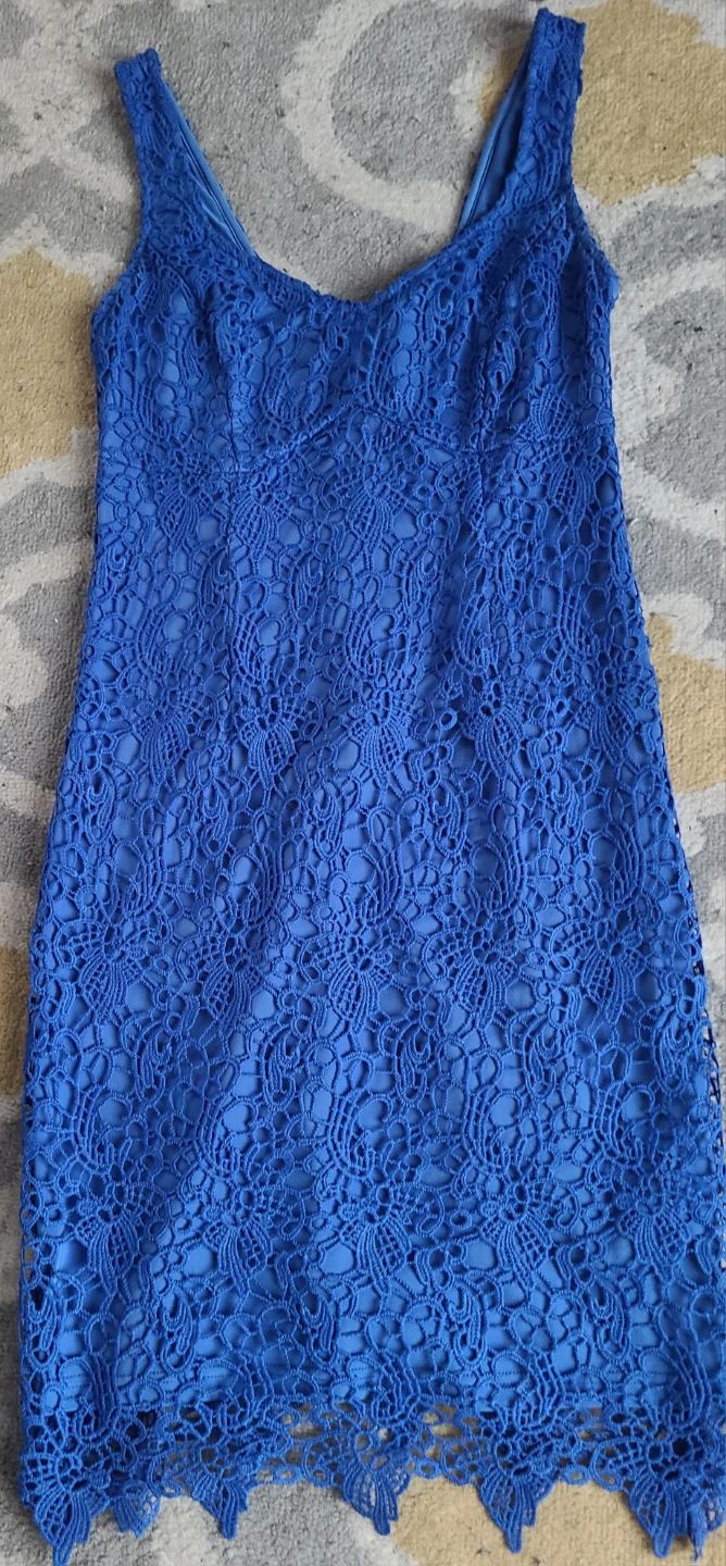 Guess Royal Blue Lace Dress - photo 3
