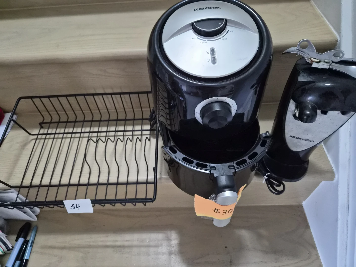 Kalorik Air Fryer & Can-opener & Dish rack