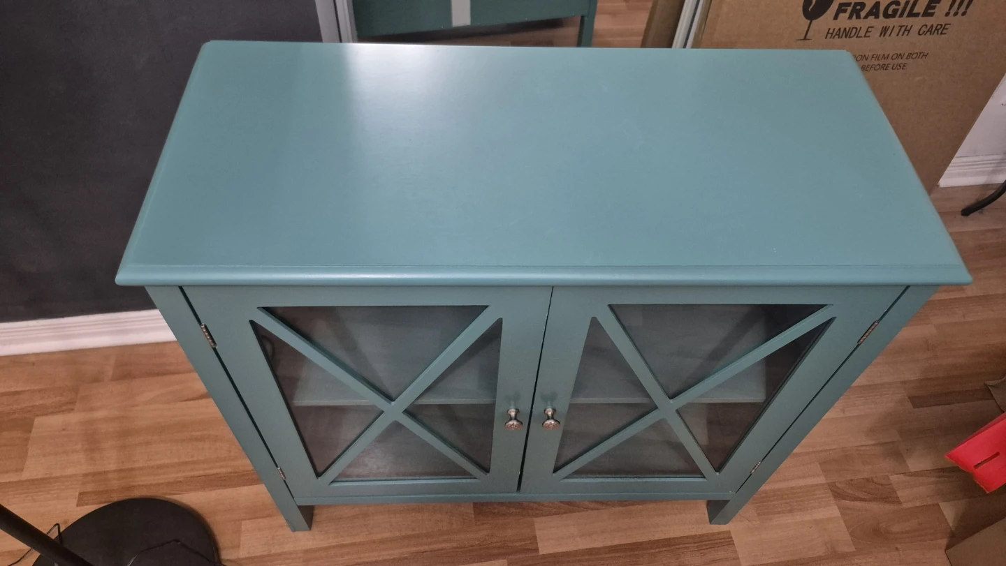 Teal Accent Cabinet - photo 3