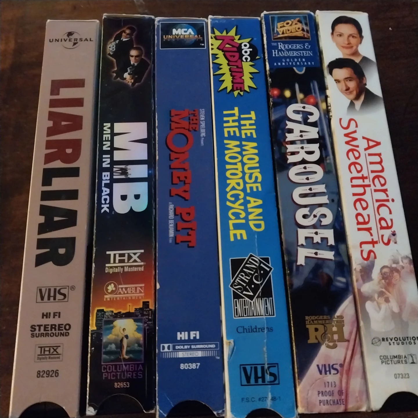 Set of 6 Vintage VHS Movies