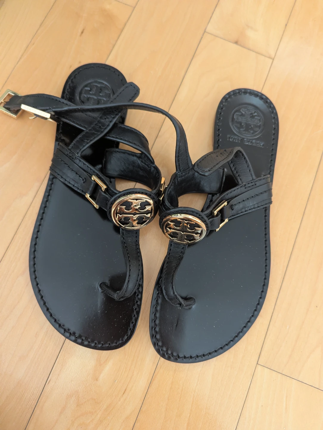 Tory Burch Cassia Black Sandals