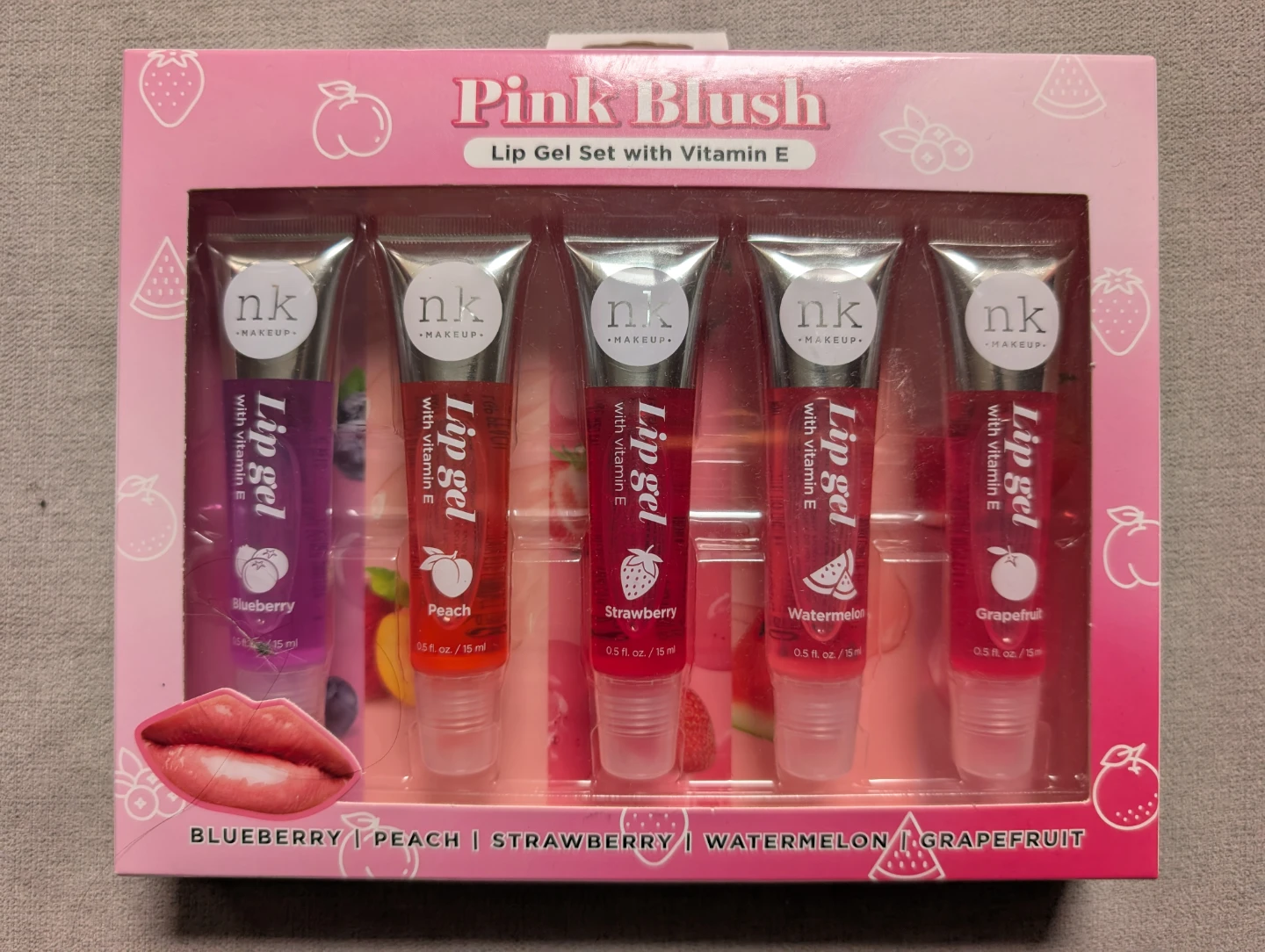 BRAND NEW ~ NK Makeup Pink Blush Lip Gel Set