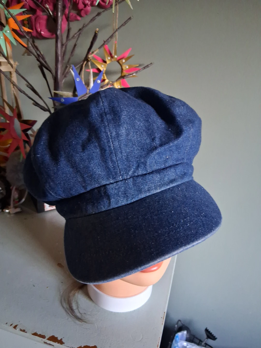 Nevadao Denim Newsboy Cap - photo 2