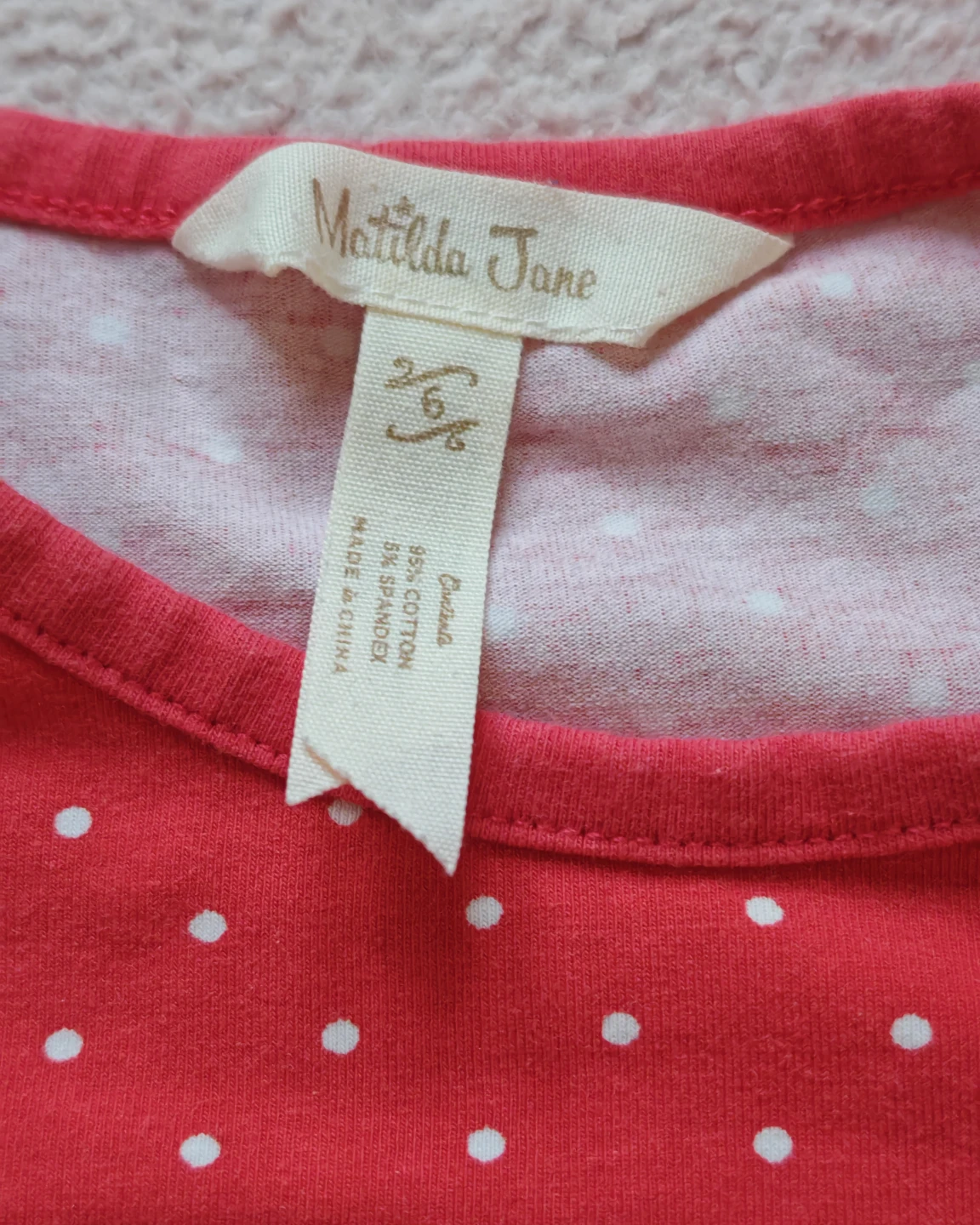 Matilda Jane red polka dot dress size 6 - photo 3