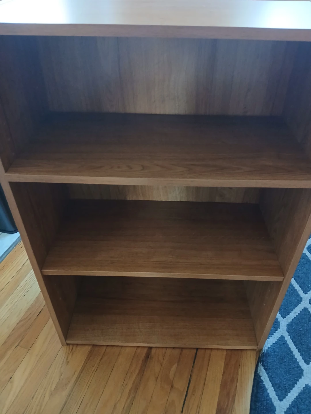 Wooden 3-Shelf Bookshelf