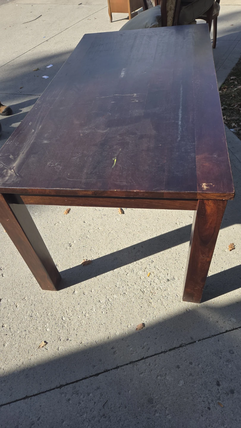 Dark Wood Dining Table