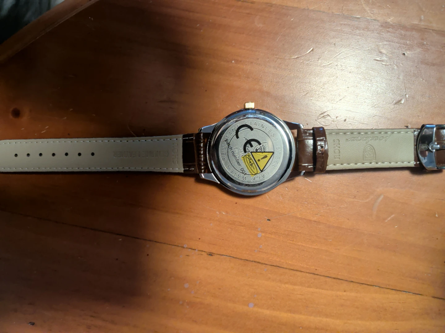 Poedagar Quartz Watch with Brown Leather Strap - photo 4