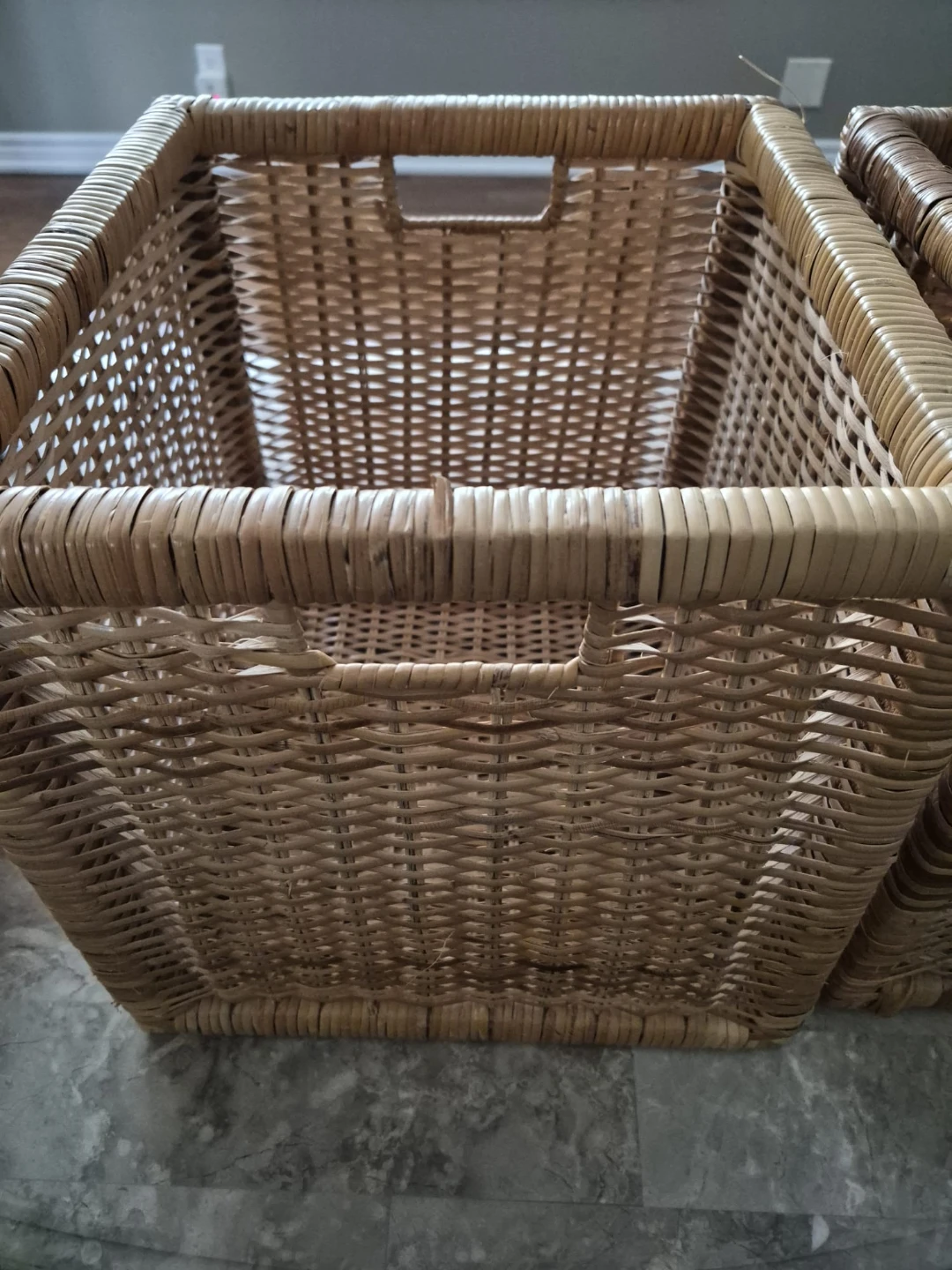 2 IKEA BRANÄS Rattan Baskets - photo 2