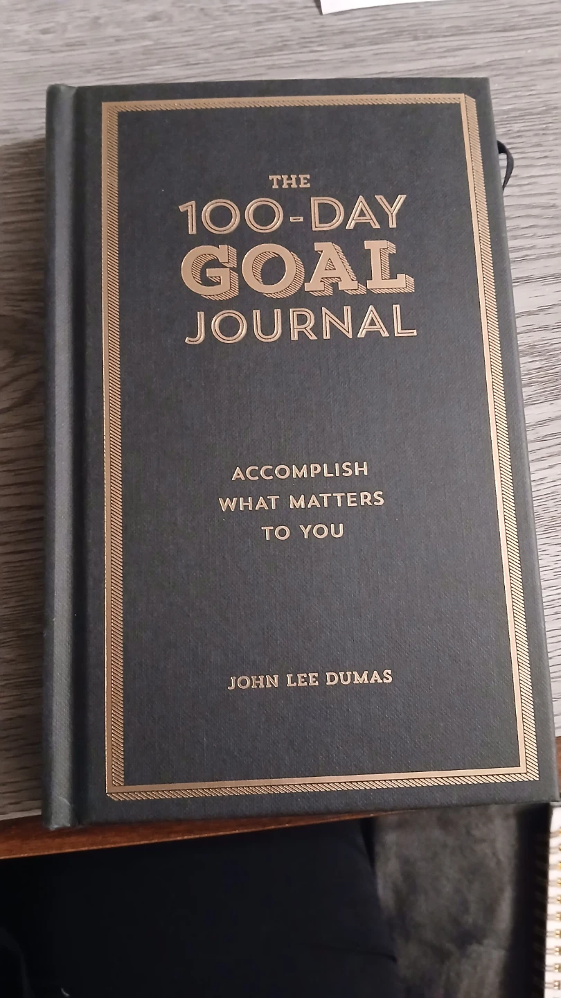 100 day goal journal - hardcover book