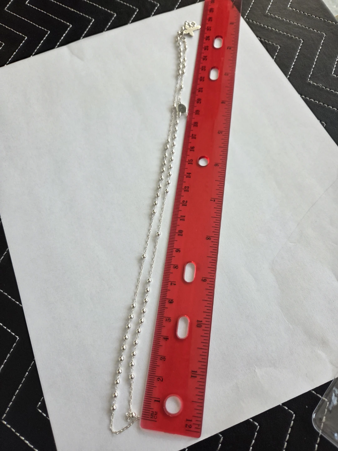 Silver Cross (6.25G 925 stamp) Necklace 20" - photo 4