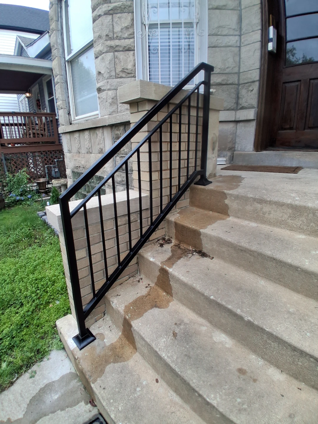 Black Metal Stair Handrail