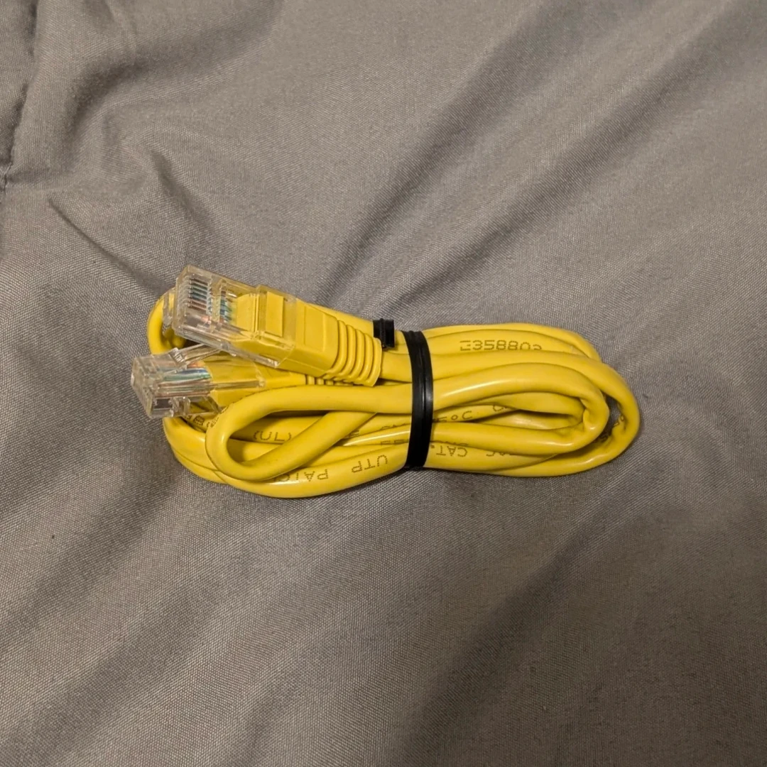 Yellow Ethernet Cable