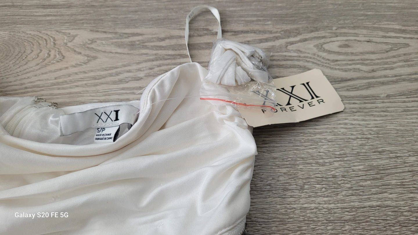 XXI Forever Cream and Silver Studded Dress - photo 2