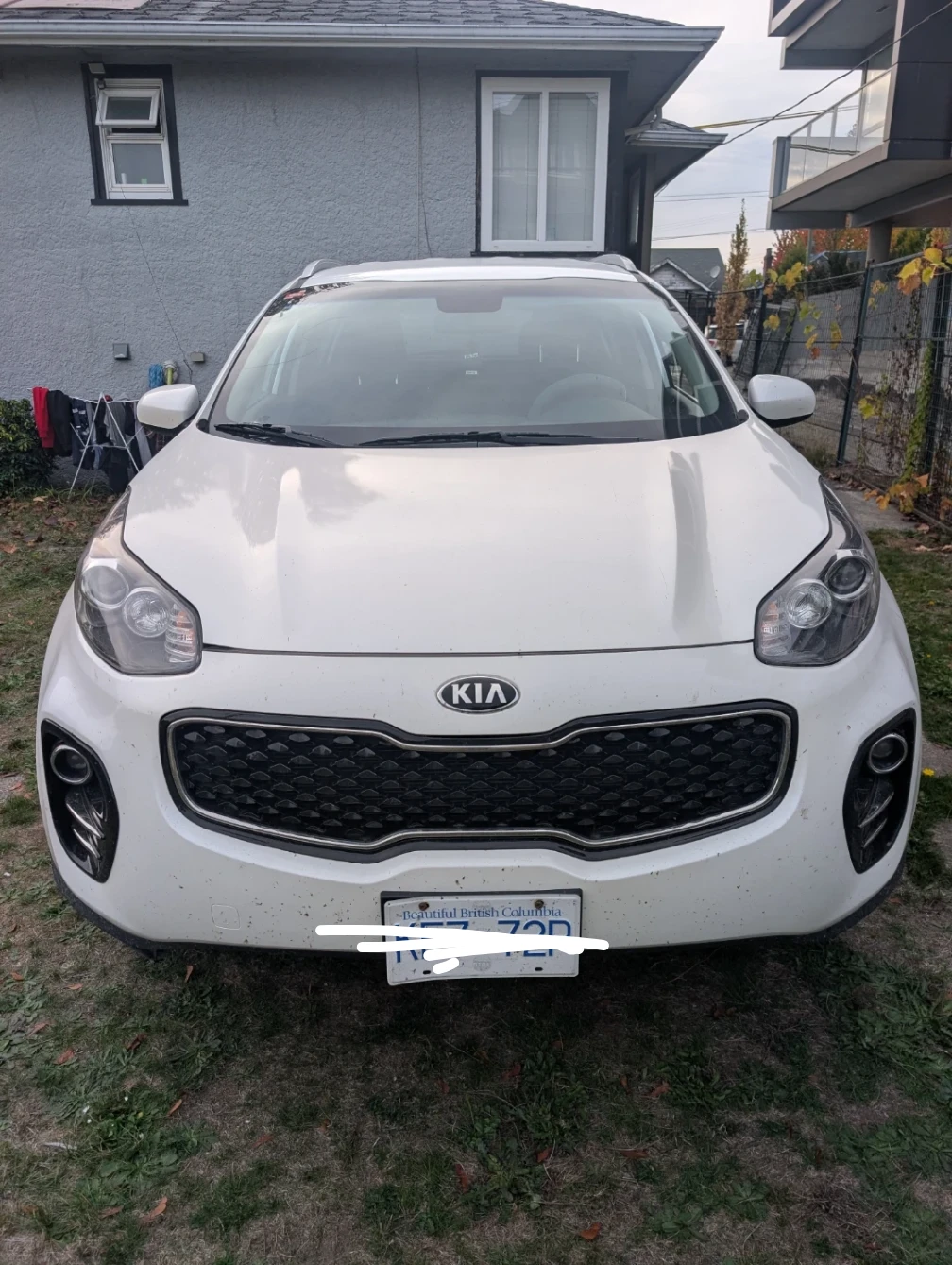 White Kia Sportage