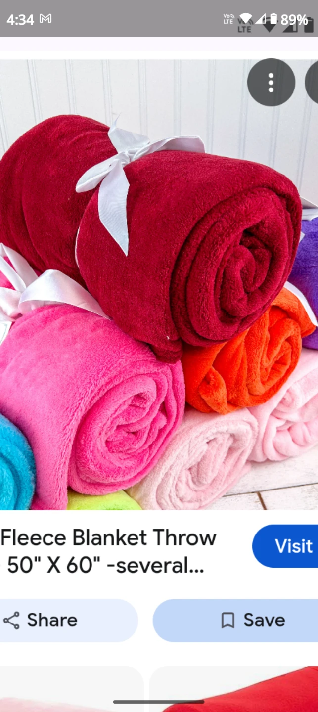 Plush Fleece Blanket Throw