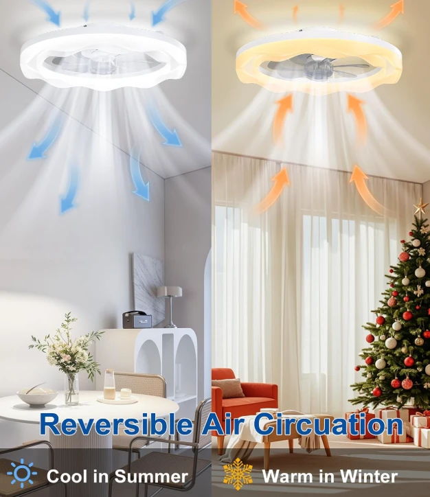Modern LED Ceiling Fan with Remote Control - photo 3