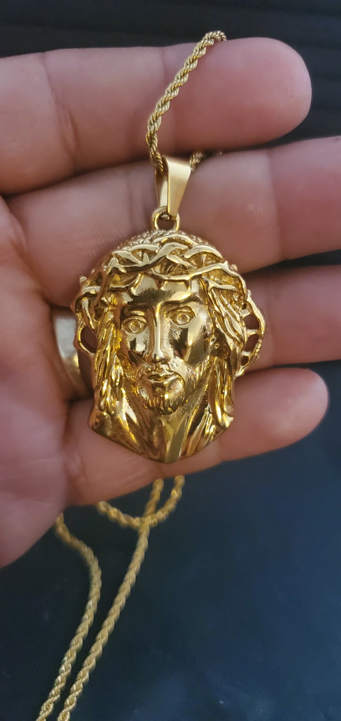 Jesus Piece Stainless Steel Necklace