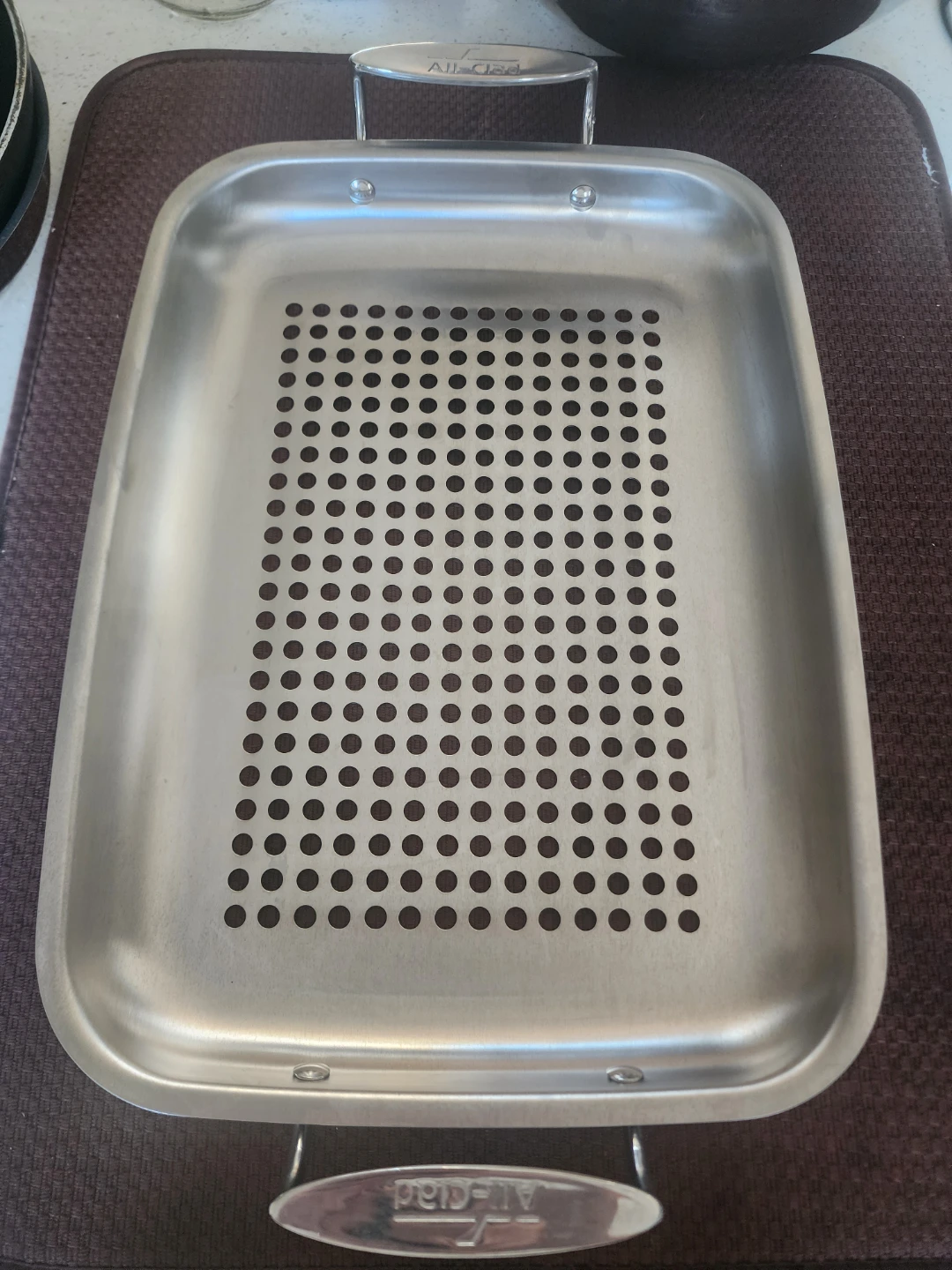 All Clad Perforated Stainless Steel Roaster
