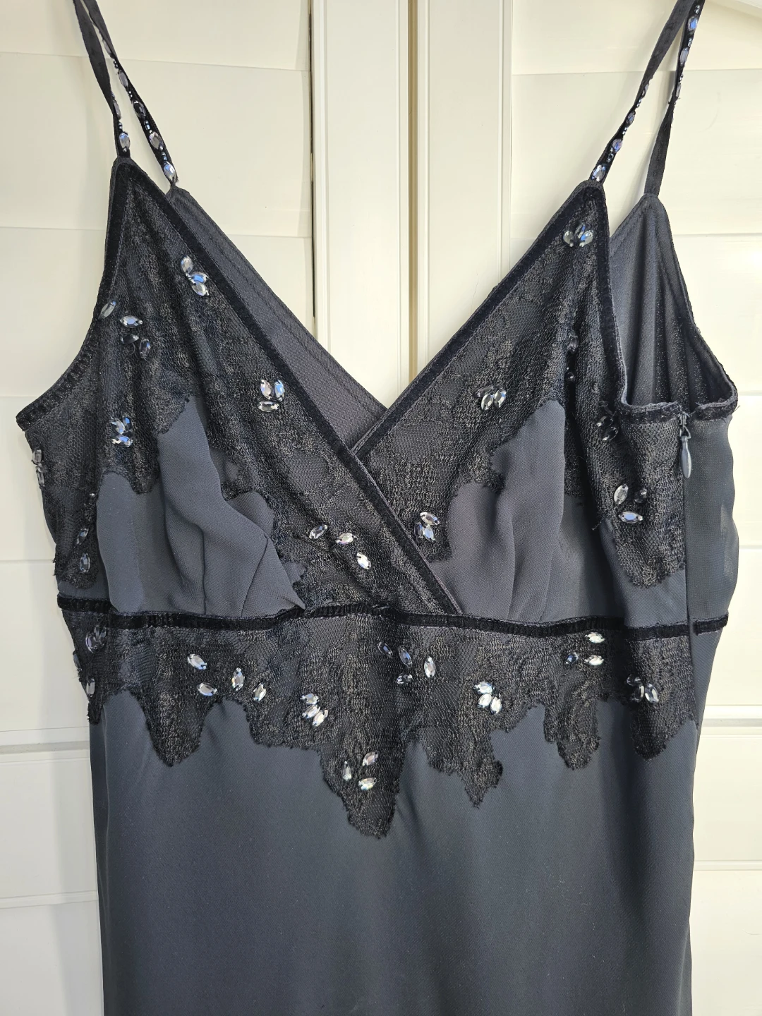 Gently used Petite Size 8 Black Party Dress - photo 2