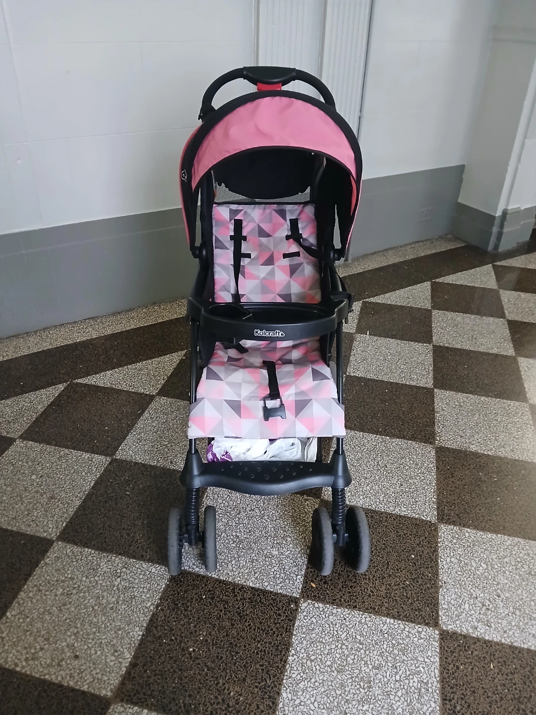 Kolcraft baby stroller pink and black - photo 3