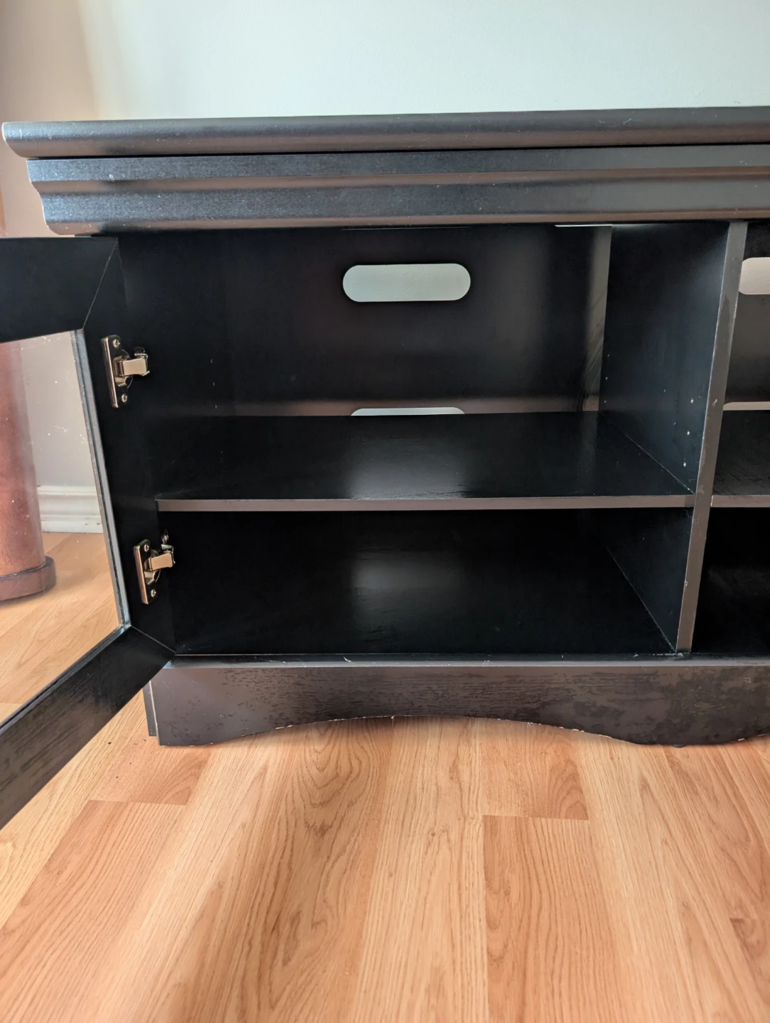 Black TV stand media console - photo 4