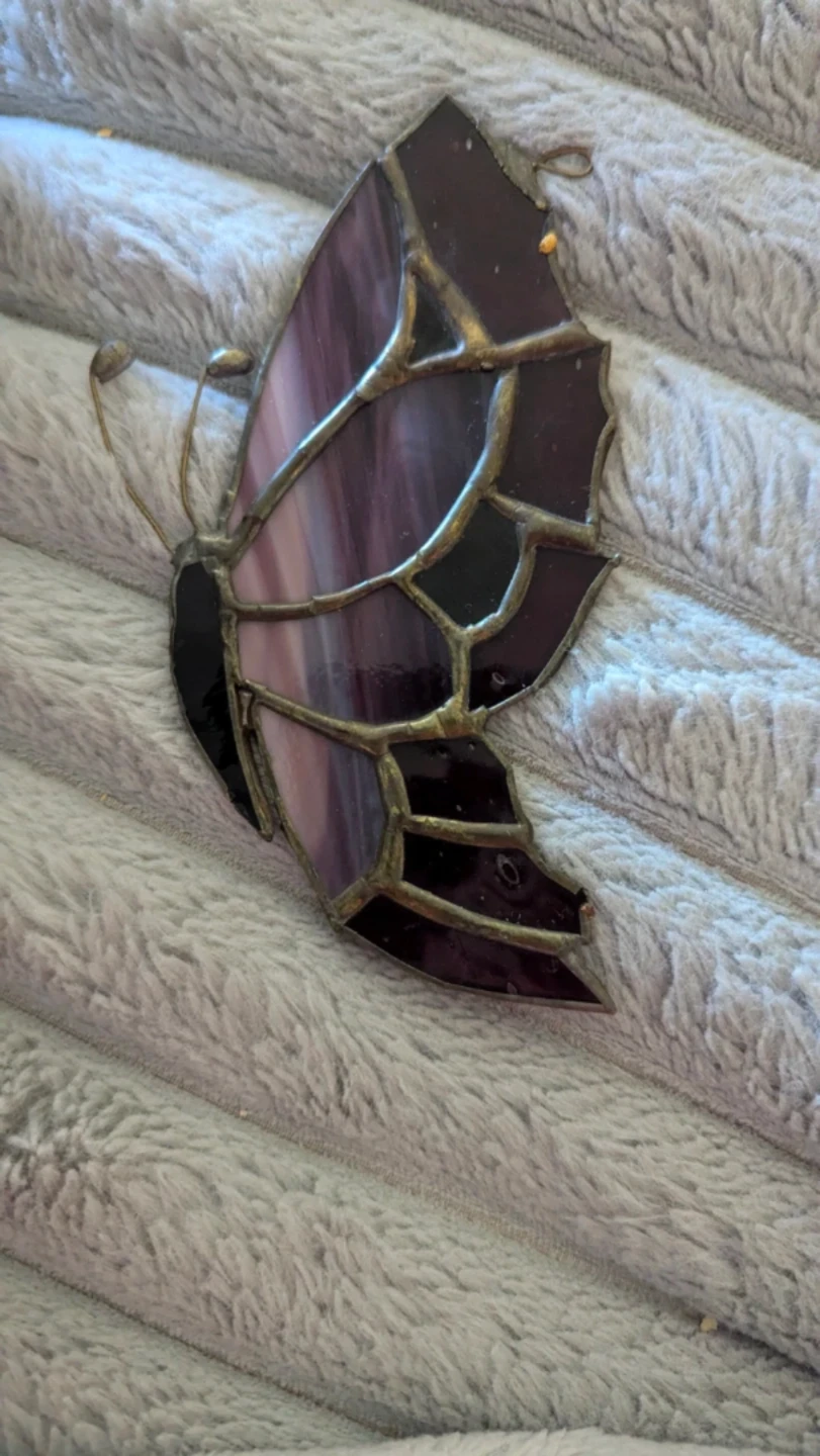 Stained Glass Butterfly Ornament