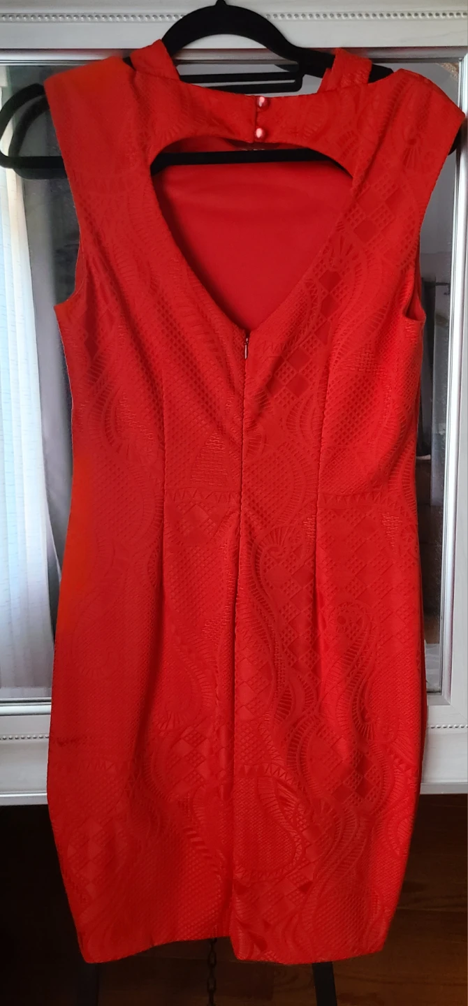 Cache Red Patterned Dress - photo 2
