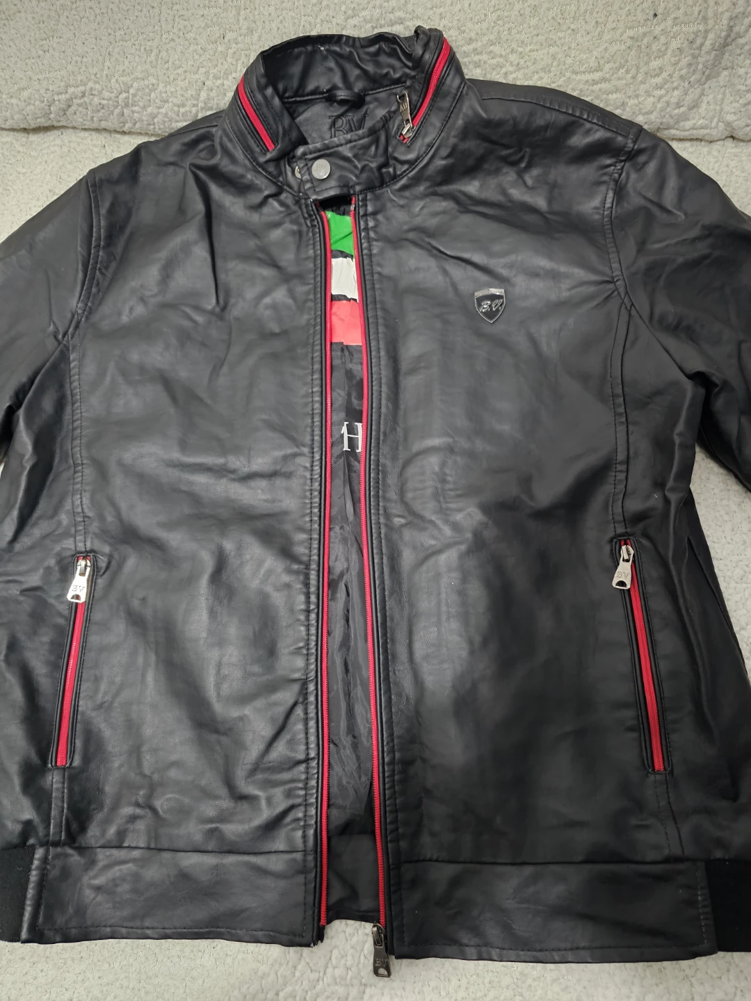 BV Clothing Black Faux Leather Jacket - photo 2