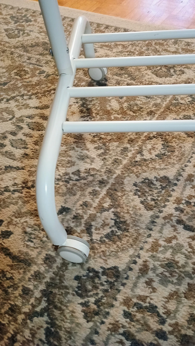Ikea Rigga Metal Garment Rack with Wheels - photo 3