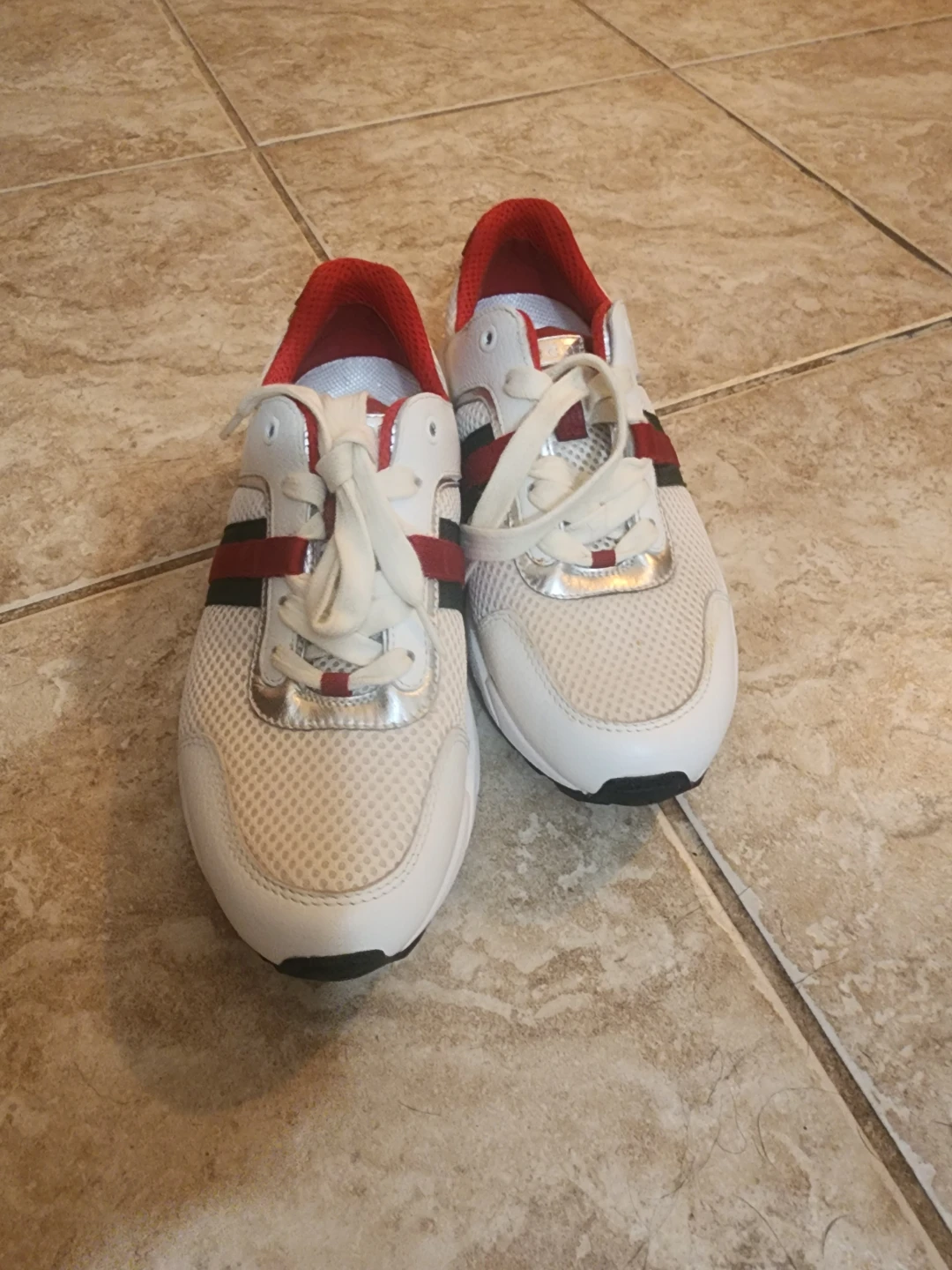 Gucci White Mesh Sneakers - photo 3