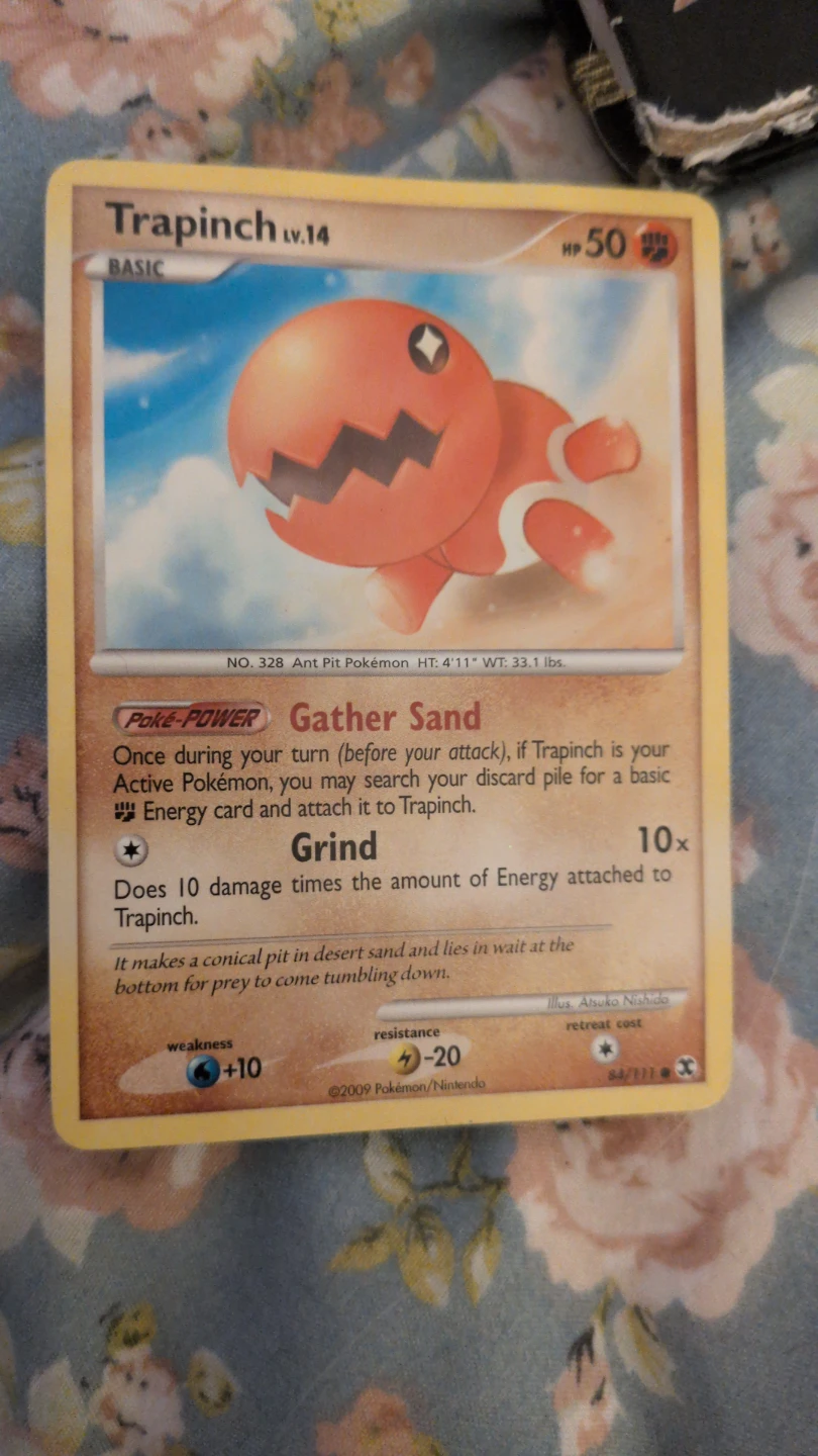 Trapinch Pokemon Card LV.14 84/111