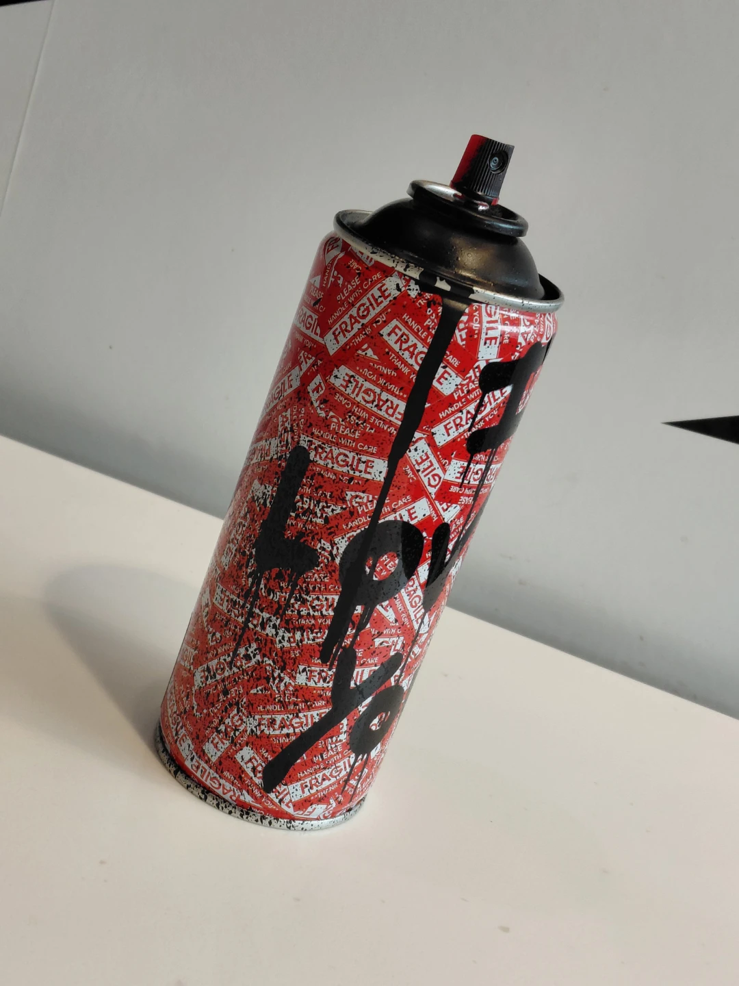 Mr,Brainwash limited with thumbprint graffiti artwork spray-can. - photo 2