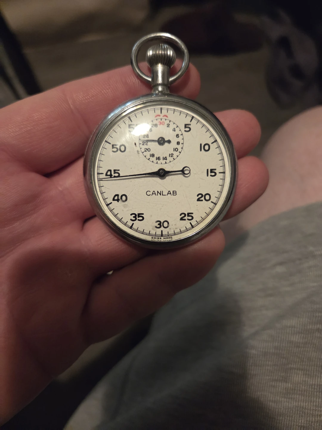 Vintage Canlab Mechanical Stopwatch
