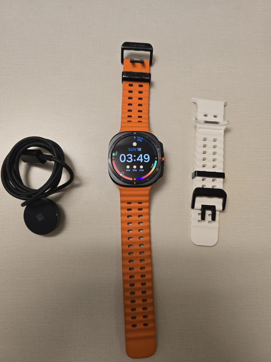 Samsung Galaxy Watch Ultra 2025 – 47mm LTE – 64GB – Grey/Orange - photo 2