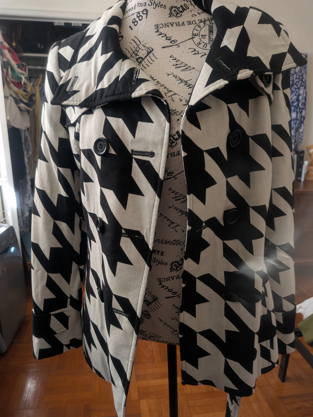 PLANET black and white patterned jacket - photo 4