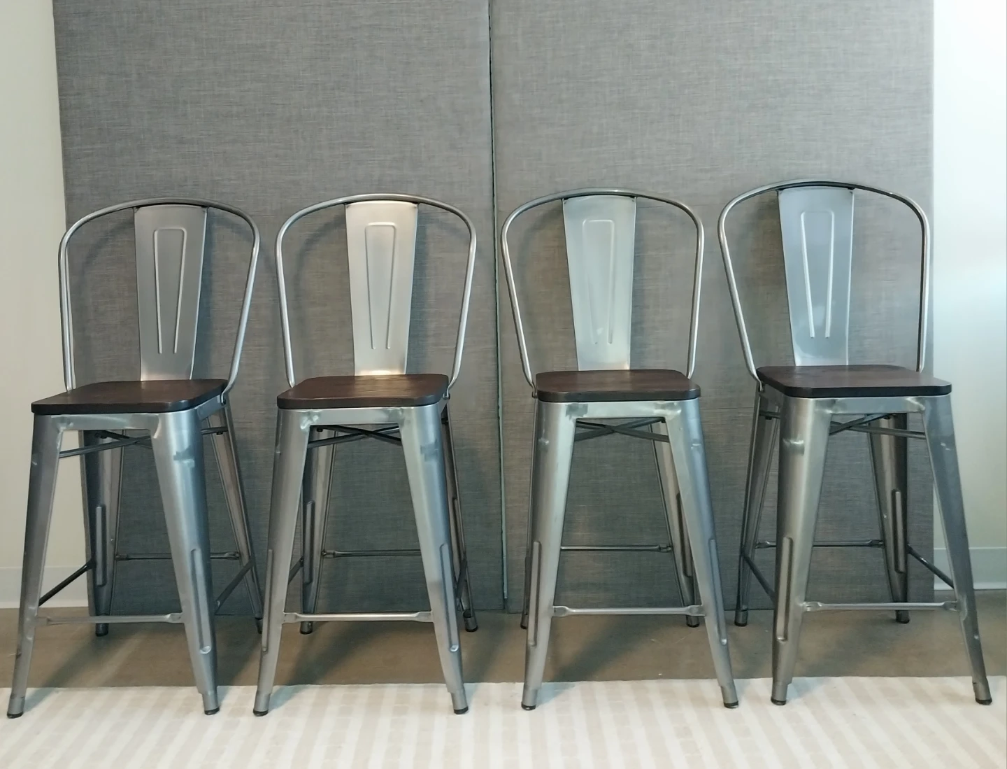 DHP Luxor Bar Stools – Set of 4, 24” Counter Height - photo 4