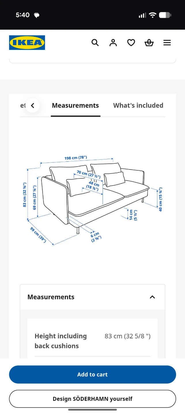 IKEA SÖDERHAMN Sofa, Viarp beige/brown - photo 2