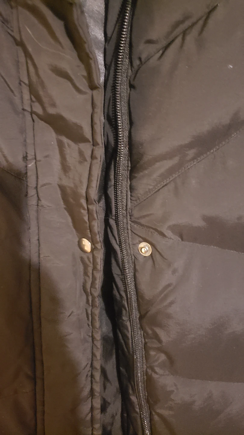 Utex Black Puffer Coat with Faux Fur Hood - photo 3