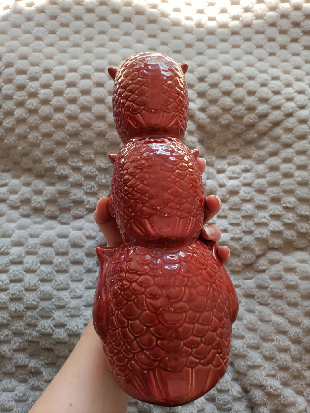 Three Tiered Owl Decorative Figurine - photo 2
