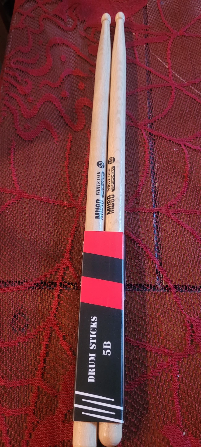 Muso 5B White Oak Drum Sticks