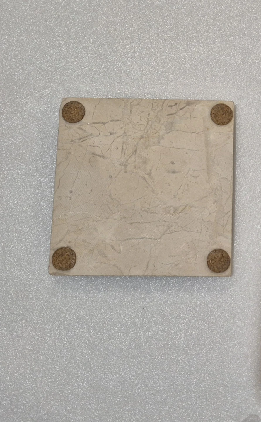 Marshall Field's Stone Clock Motif Drink Coaster - photo 3