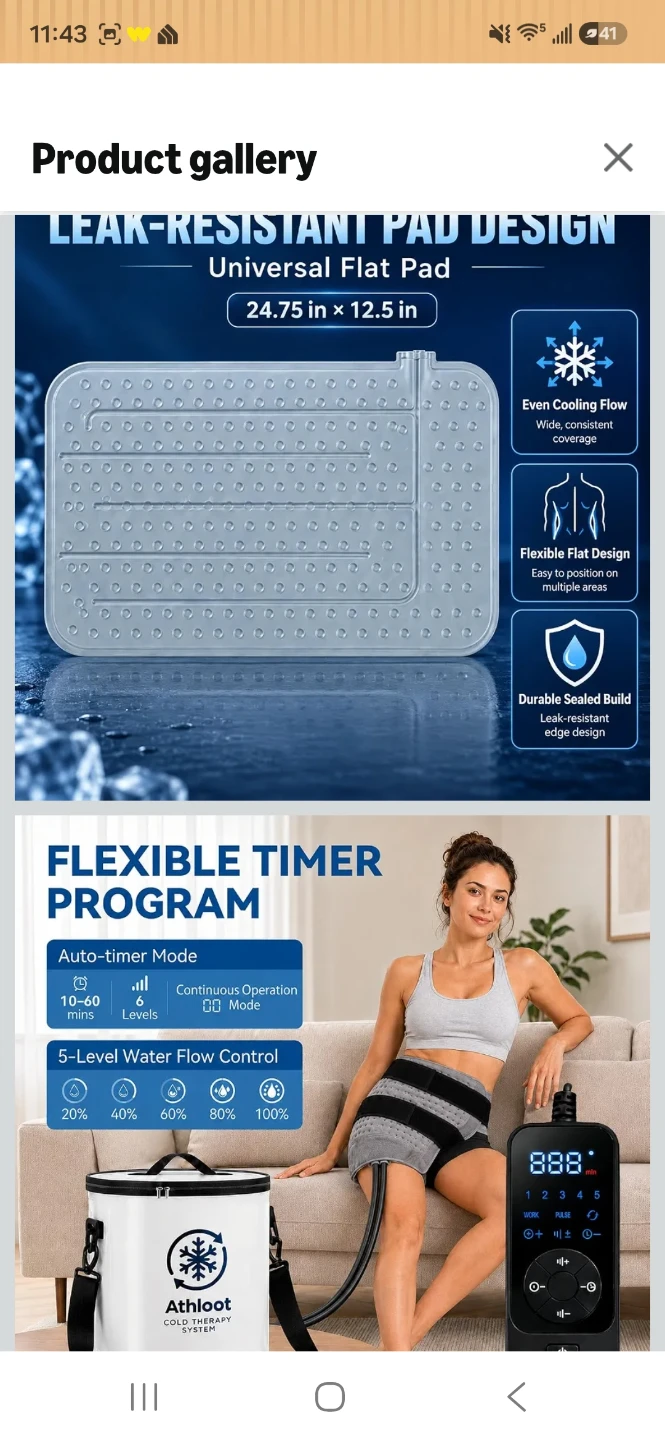 Athloot Cold Therapy Machine and Flat Pad - photo 3